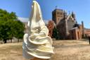 An ice cream in St Albans on the hottest day ever recorded in Hertfordshire