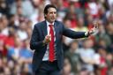 Arsenal manager Unai Emery issues instructions during his side's win at Cardiff City (pic Nick Potts/PA)