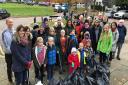 Plastic Free Harpenden's first litter-pick.