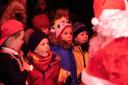 Children at Ickleford's Christmas lights switch-on even had the chance to meet the man in red himself!