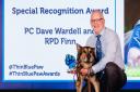 PC Wardell and RPD Finn - Winners of the Thin Blue Paw Special Recognition Award (2022) at Knebworth House