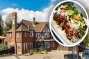 The head chef of Wells & Co pub The Chequers in Woolmer Green, Ryan Warren, has reached the final of the Street Food Championships 2022 for his signature dish of Mango\'d Wings (inset).