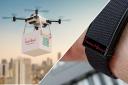 The world first will see a tracking strap used to indicate a location to the drones.