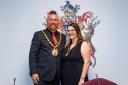 Cllr Daniel Allen, chair of North Herts Council, with Cllr Amy Allen, his consort.