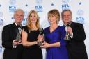 Left to right, Phillip Schofield, Holly Willoughby, Ruth Langsford and Eamonn Holmes (Dominic Lipinski/PA)
