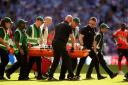 Tom Lockyer was taken to hospital after collapsing at Wembley (Adam Davy/PA)