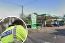 The incident took place near a BP garage on the A602.