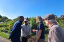 Bim Afolami visited Hitchin's Old Hale Way allotment on Friday, September 22.