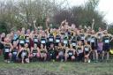 North Herts Road Runners celebrate their title win at Dunstable. Picture: KAREN DODSWORTH