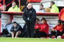Steve Evans explained the frustrations at not getting the correct decisions. Picture: TGS PHOTO