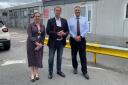 Watford MP Matt Turmaine (centre) was given a tour of Watford General Hospital to see its requirements first-hand, and said he would be feeding back to health secretary Wes Streeting