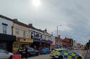 Holdenhurst Road was temporarily closed this afternoon while emergency services dealt with the incident.