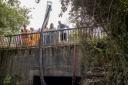 Special machinery was used to help clear the culverts in Attleborough