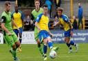 Matt Ball playing for St Albans City against Gosport Borough in October 2016.