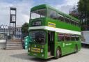 A preserved Stevenage Bus in the town centre