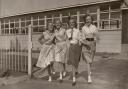 Pupils at Barclay Secondary Modern School in Stevenage in the early 1950s