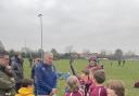RFU president pays visit to Hitchin Rugby Club