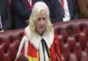 Baroness Taylor of Stevenage at her investiture into the House of Lords.