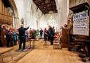 Last year's Hymnathon at St Mary's Church, Ashwell