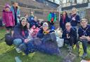 Holy Saviour Guides collecting litter in spring last year