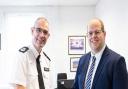 Jonathan Ash-Edwards,  Police & Crime Commissioner for Hertfordshire, and Chief Constable Charlie Hall