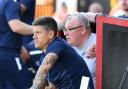 Fans can finally play a fantasy football game with EFL players, stepping into the shoes of Alex Revell and Steve Evans. Picture: TGS PHOTO