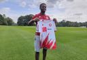 Ken Aboh is a Stevenage player having signed on a month's loan.