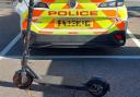 This e-scooter was seized as part of a police crackdown in North Herts.