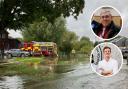 The Hitchin MP, Alistair Strathern, and Hitchin Councillor Ian Albert promise to help those affected by recent flooding.