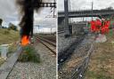 The incident happened at an embankment on London Road, Stevenage and was extinguished by the Herts Fire and Rescue service.