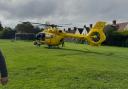 East Anglian Air Ambulance were sent to a private dwelling in Baldock following reports of a man injured in a fall.