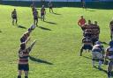 Letchworth take a line-out at Southend Saxons. Picture: LETCHWORTH RFC