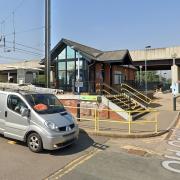 Three people have been arrested after an attack at Arlesey railway station.