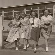 Pupils at Barclay Secondary Modern School in Stevenage in the early 1950s