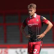 Danny Rose got the first goal for Stevenage in the defeat to Northampton Town. Picture: DAVID LOVEDAY/TGS PHOTO