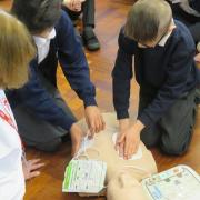 Pupils from Woolenwick Junior School in Stevenage learn CPR