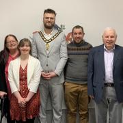 North Herts Heroes award winners with Cllr Sam North