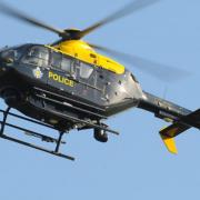 A police helicopter was deployed over Letchworth today.