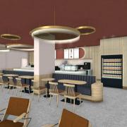An artist's impression of the proposed café.