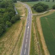The upgraded section of the A602, between Watton-at-Stone and Tonwell, opened on August 7.