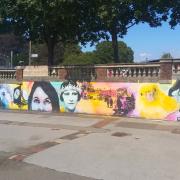 The new mural in Hitchin Market was painted by street artist Mr Meana.
