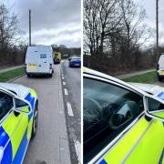 These vans have been seized by police after they reported the drivers for a number of offences.