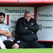 Steve Evans felt frustrated at his side at both ends of the pitch. Picture: TGS PHOTO