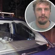Nathan Smith smashed a van windscreen before threatening victims with a machete