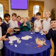 Residents shared their favourite recipes with students