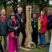 Stevenage police and council members, including mayor Jim Brown, attended the event.