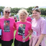 Sue Luck and Emma Goldie took part in the Stevenage Race for Life with their daughters