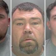 Just three of the Hertfordshire criminals jailed this month.