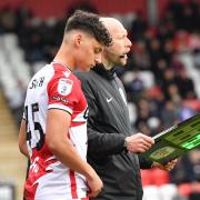 Harrison Smith came on for Stevenage in their final game of last season. Picture: TGS PHOTO