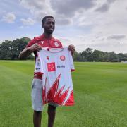 Ken Aboh is a Stevenage player having signed on a month's loan.